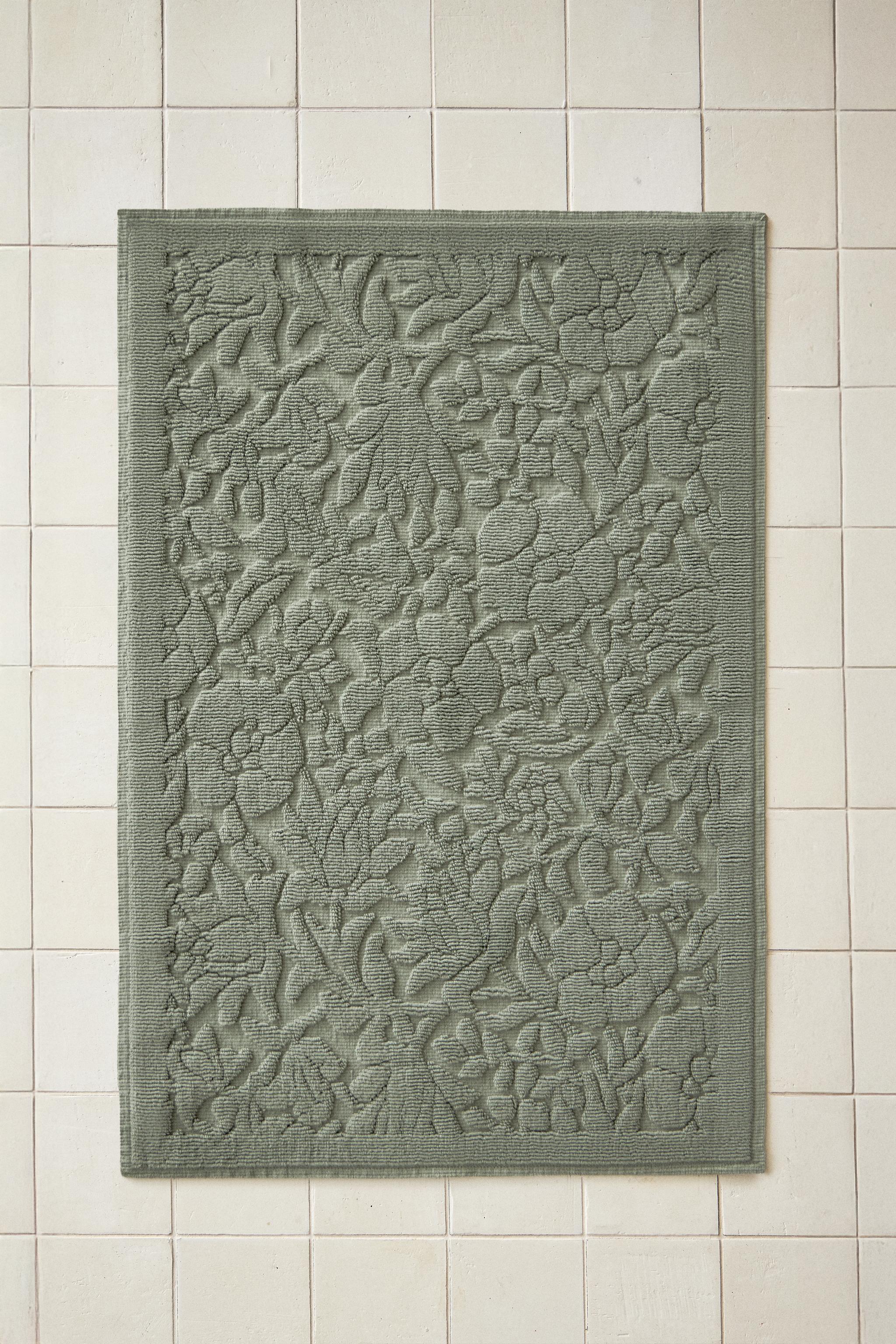 COTTON JACQUARD BATH MAT